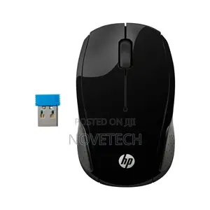 Hp 200 Black 2.4 GHZ Usb Wireless Mouse 1000 Dpi Optical Sensor.