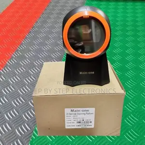 High Accuracy Round Table Mount Desktop 1d/2d Barcode Scanner