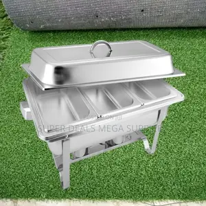 Triple Tray Chafing Dish Buffet Warmer Set Stainless Steel Build