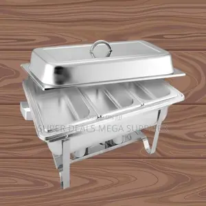 Triple Tray Food Warmer Chafing Dish Set for Buffet Parties and Events