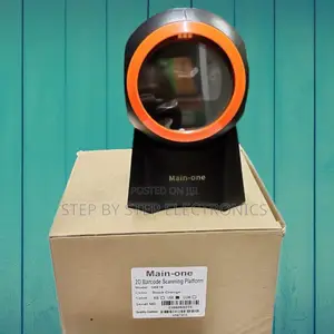 Auto-Sensing Round 1d 2d Table Mount Barcode Scanner Reader