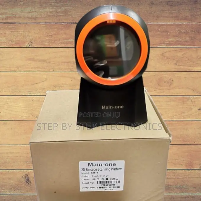 Plug and Scan Round Table Mount Barcode Reader 1d/2d Supported