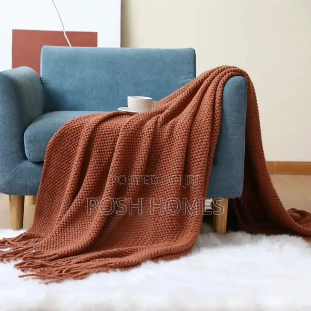 Acyric Brown Tassels Cashmere