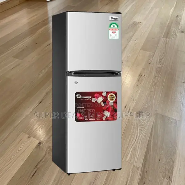 Compact Ramtons Rf203 Double Door Fridge 128 Litres Energy Saving