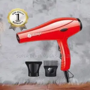 Nunix Hd01 Blow Dryer Red Powerful Heat Styling Tool
