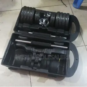 15kg Cast Iron Dumbbell Set In A Carrying Case√.