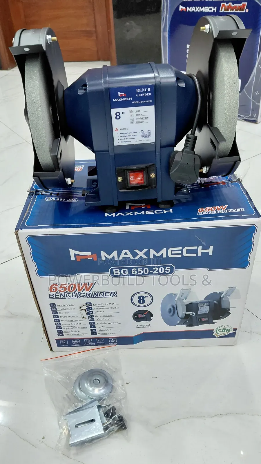 Maxmech 8" Bench Grinder Bg 650 -250