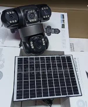 Tripple (3) Lens View Solar Sim Card CCTV Camera