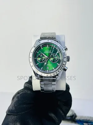 Classic Omega Speedmaster Watch With Stainless Steel.
