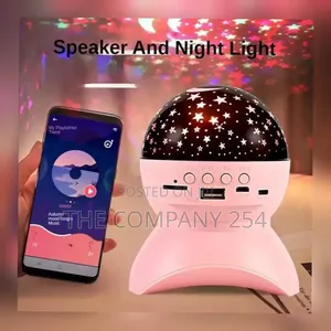 *Star Projector Sky Colorful Light, High Sound Speaker Decor