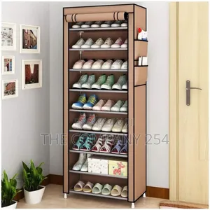 *10 Tier Dustproof 27 Pairs Shoes Rack, Shoe Storage Organizer