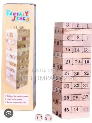 Toy Building Jenga Block 48 Pieces
