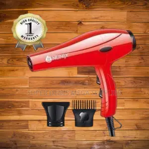 Nunix Hd01 Hair Blow Dryer– Stylish Red Design With Dual Speeds