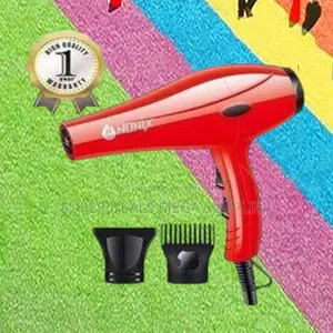 Nunix Hd01 Red Blowdryer Professional Quick Dry Hair Styling Tool