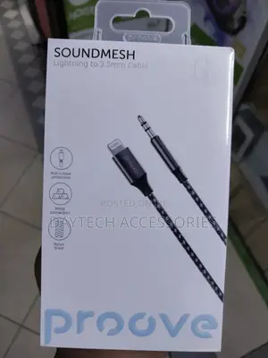 Proove Sound Mesh Aux Lightning to 3.5mm (1m) Gray