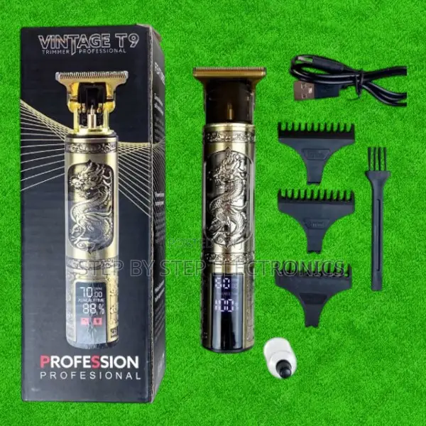 Sharp Clean Blades Vintage T9 Dragon Hair Clipper With Led Display