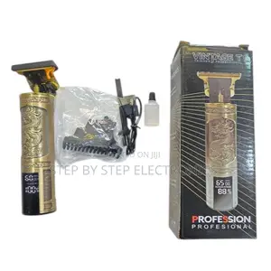 Vintage T9 Rechargeable- Metal Body- Led Display Electric Hair Trimmer
