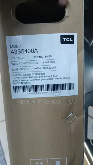 TCL 43" S5400a FHD Smart Android Frameless Tv