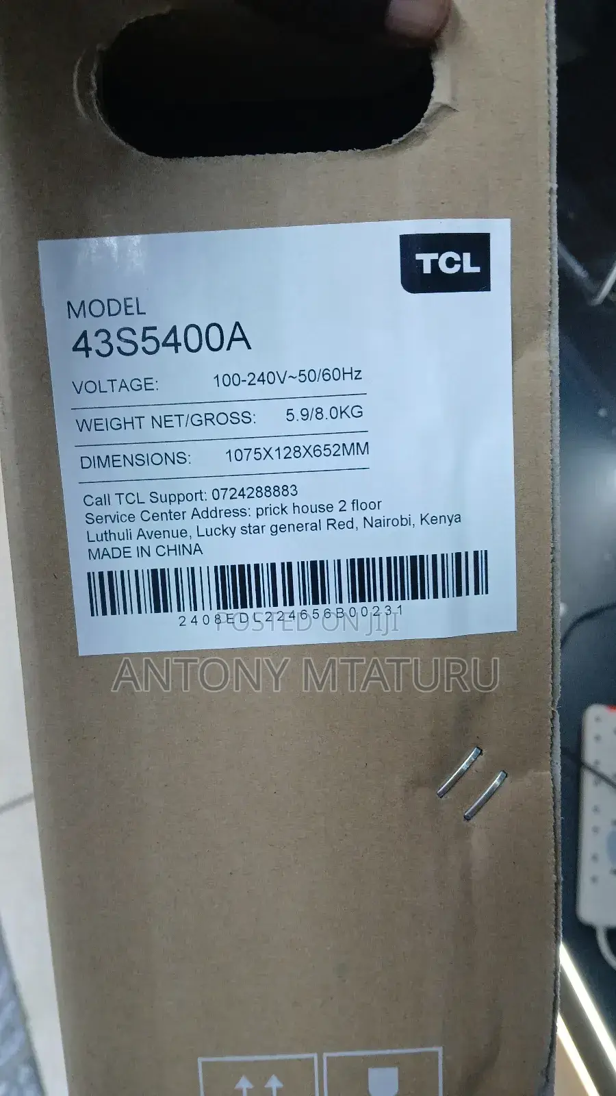 TCL 43" S5400a FHD Smart Android Frameless Tv
