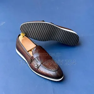 Quality Leather Casual Flat Rubber Sole Mens Official Shoes