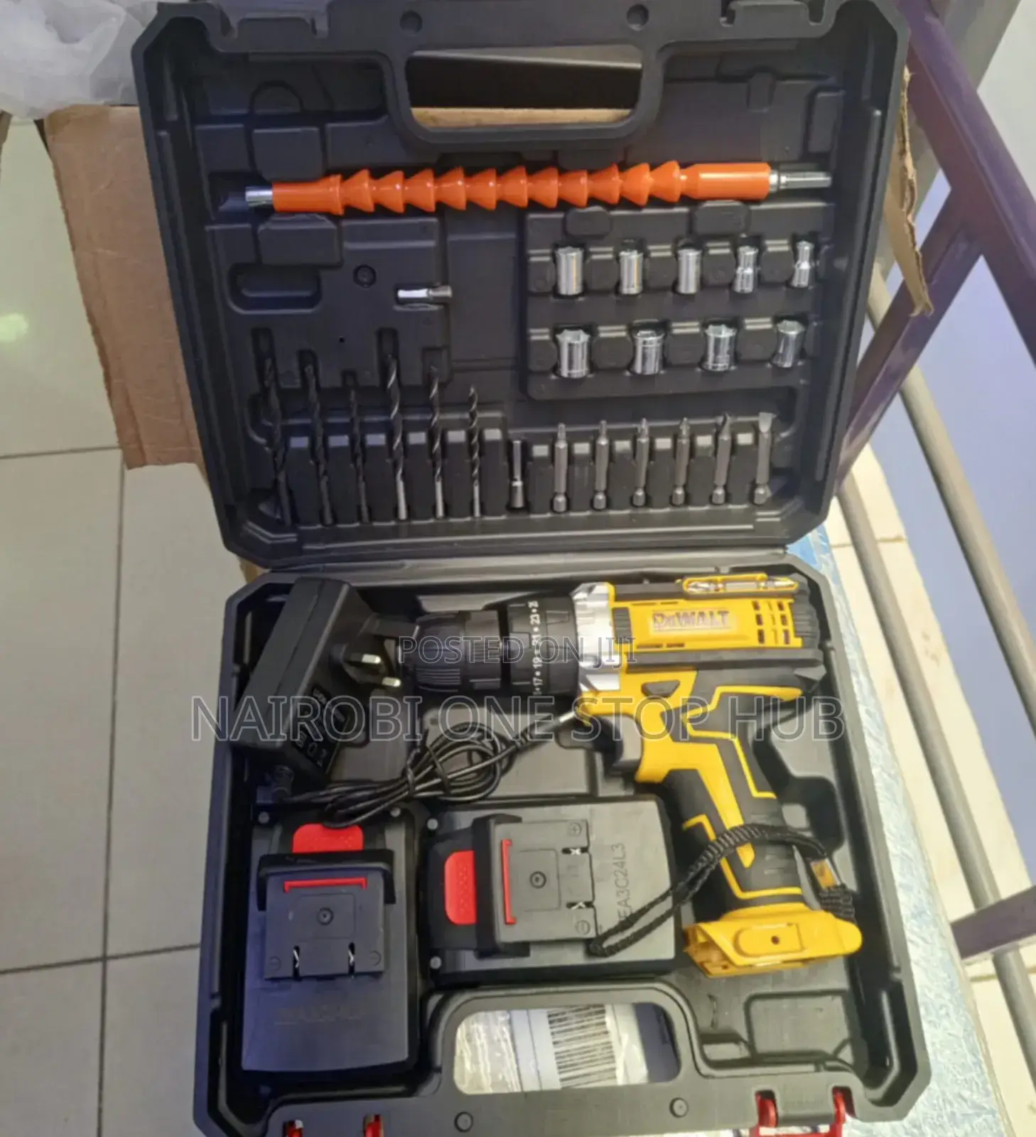Battery Powered Drill and Screwdriver Kits With Bits