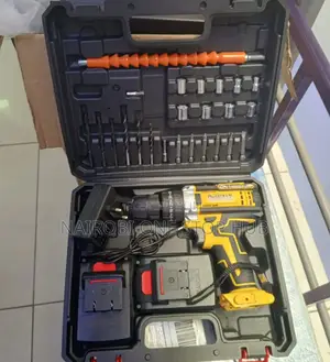 Battery Powered Drill and Screwdriver Kits With Bits