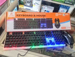 Rainbow Backlit Gaming Keyboard & Mouse Combo