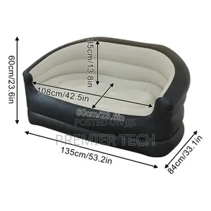 *Double Size Inflatable Sofa Seat Size 135x84x62cm