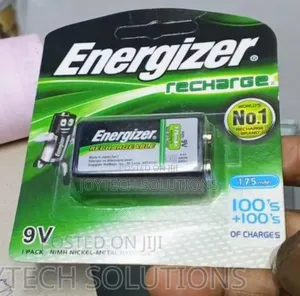 9v 1pack Energizer Rechargeable Battery 175mah