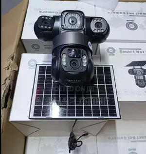 Three High-Performance Lenses, 4g Connectivity, Solar-Powered CCTV Cam
