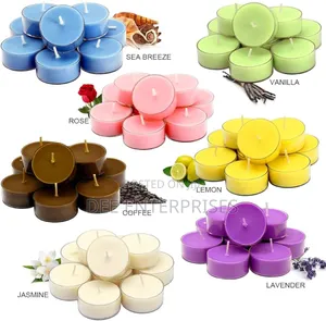 6pc of Scented Candles in Glass