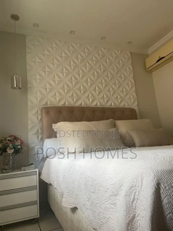 Stylish 3d Wallpanels Matte White Perfect for Bedroo Walls