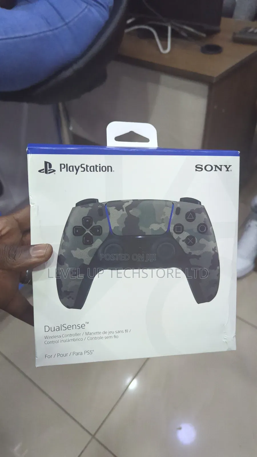 Ps5 Dualsense Wireless Controller – Gray Camouflage