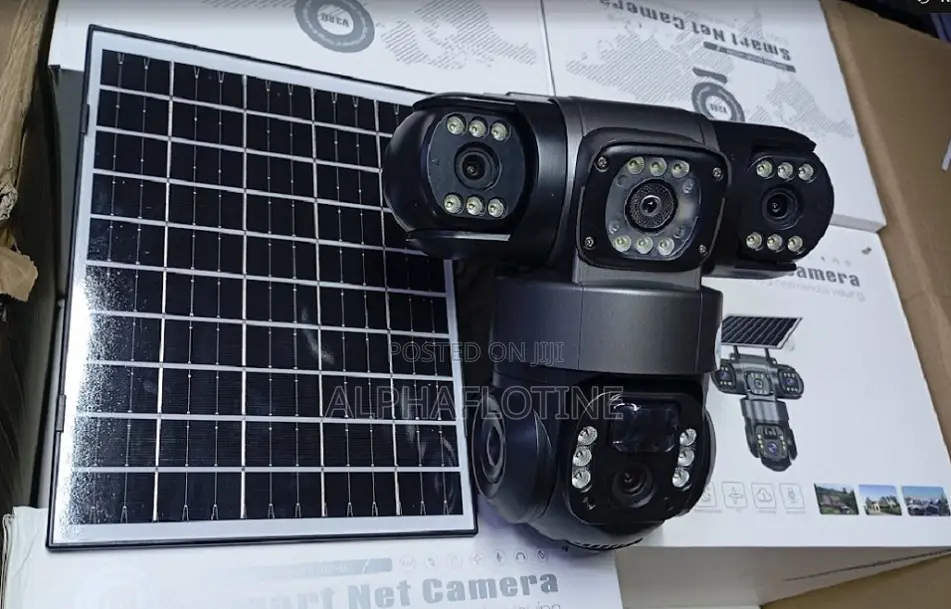 Wirelesstriple Lens Solar 4g Enabled Security Camera
