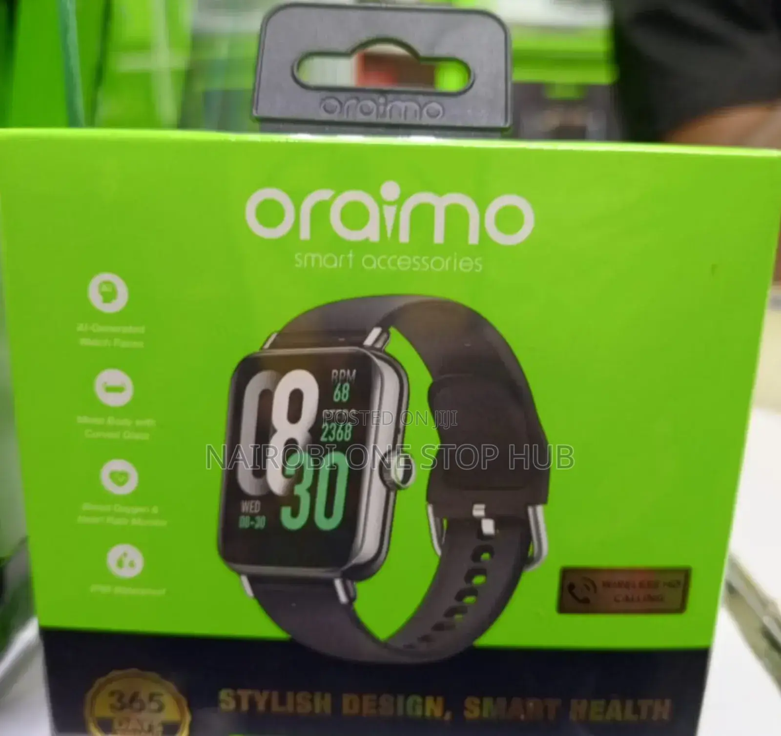 Oraimo Ai Powered Smartwatch With Extra Strap