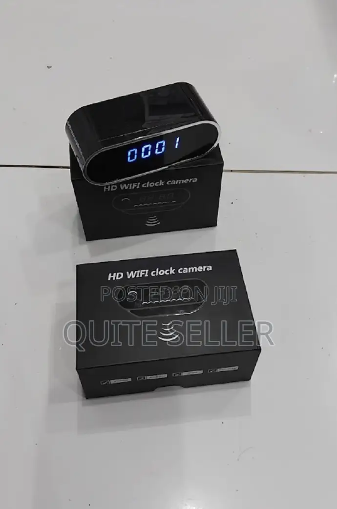 Table Clock Wifi Camera - Supports Mini Night Vision