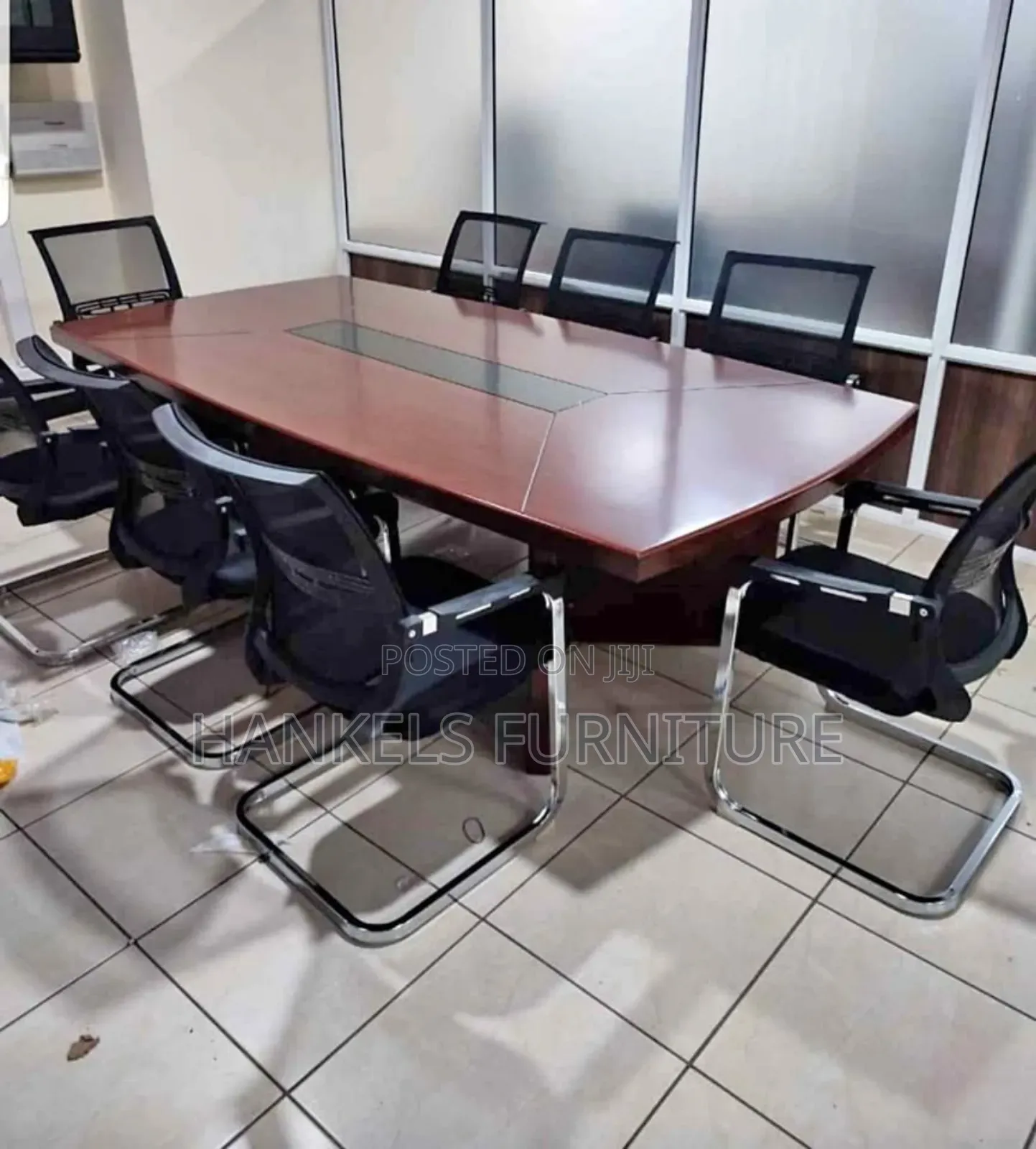 Executive Mahogany 2.4m Boardroom Office Table