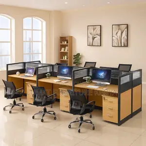 Collaborative 6-Way Office Working Station