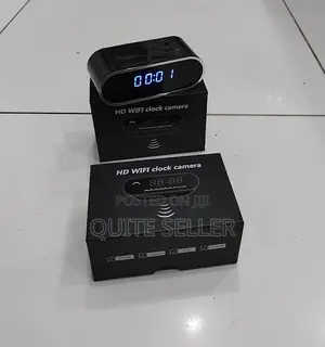 Table Clock Wifi Camera With Cloud Storage and Micro Sd Card