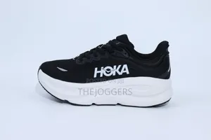 Hoka Bondi 9 Black White