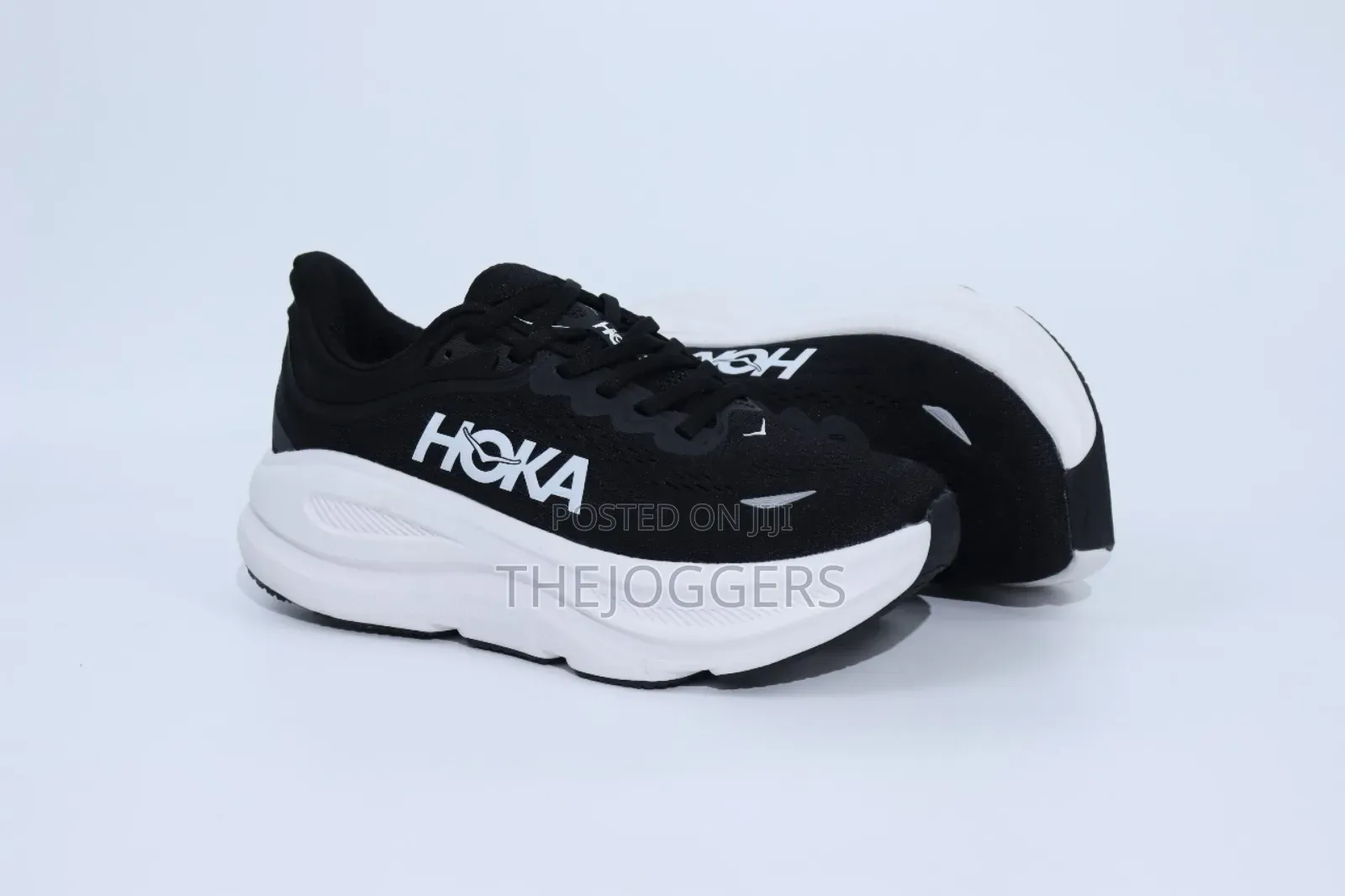 Hoka Bondi 9 Black White