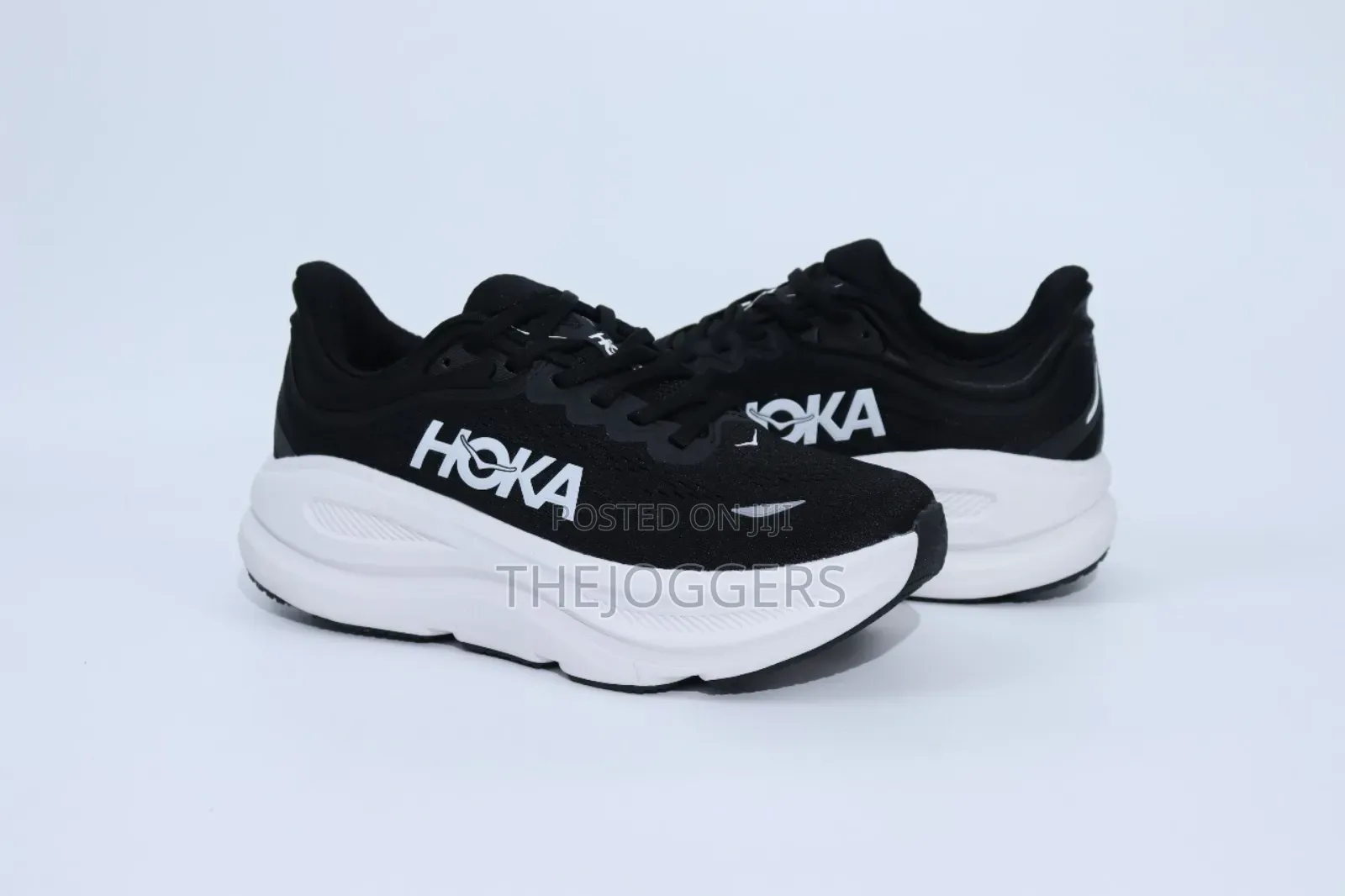Hoka Bondi 9 Black White