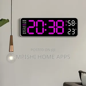 Digital Wall Clock 28cm × 9cm