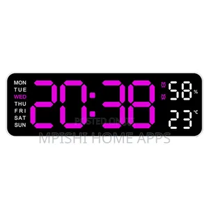Digital Wall Clock 28cm × 9cm