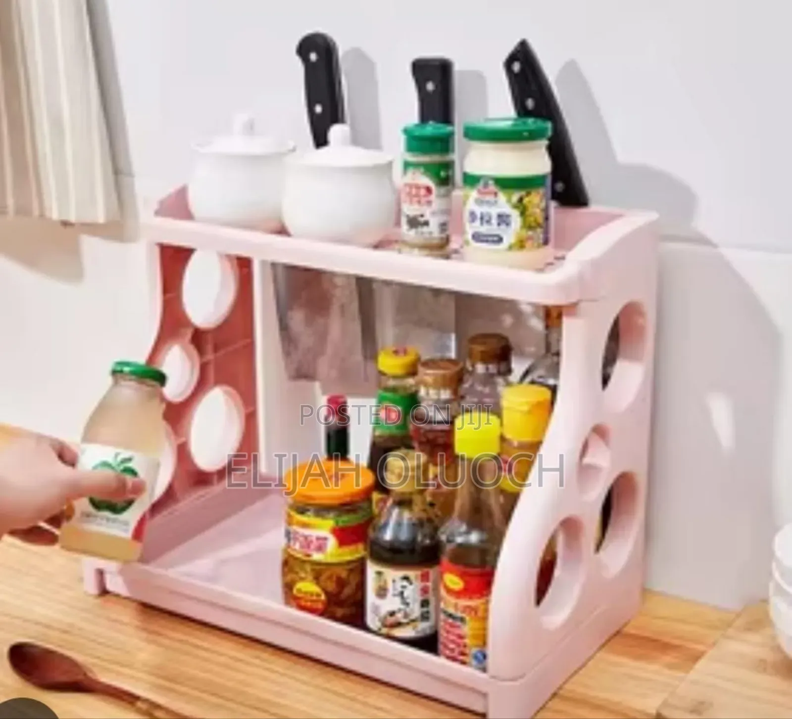 Double Layer Multifunctional Spice Rack