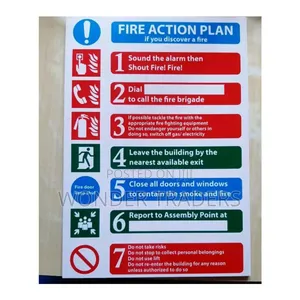 Fire Action Plan Sign