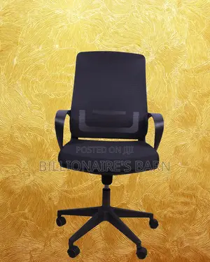 Black Ergonomic Mesh Office Chair | Modern Headrest Support