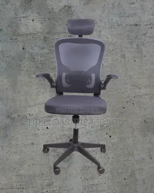 Comfy Grey Ergonomic Office Chair — Breathable in Hot Weather