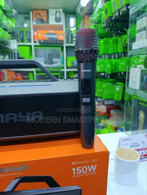 Amaya Asp-150 Bluetooth Speaker 150w High-Power Karoke 2 Microphones