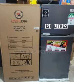 Smart Pro SFR-150-Dt-I Dual Door Refrigerator, 121 Litres - (Silver)
